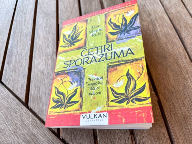 My copy of the book The Four Agreements
