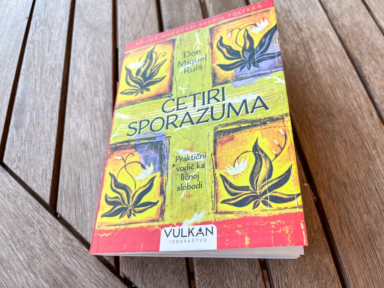 My copy of the book The Four Agreements
