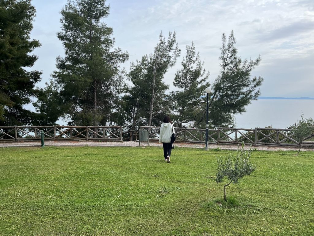 Photo of me walking through the park