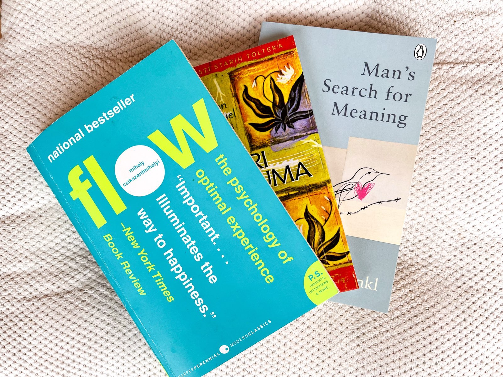 Photo of my favorite self-help books