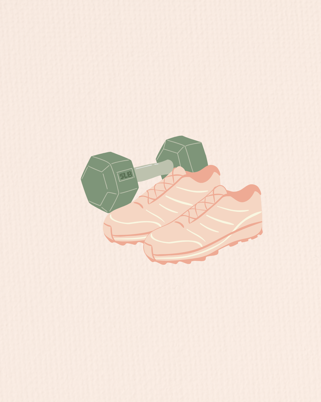 illustration of weights and snickers for the post How to get fit after 40