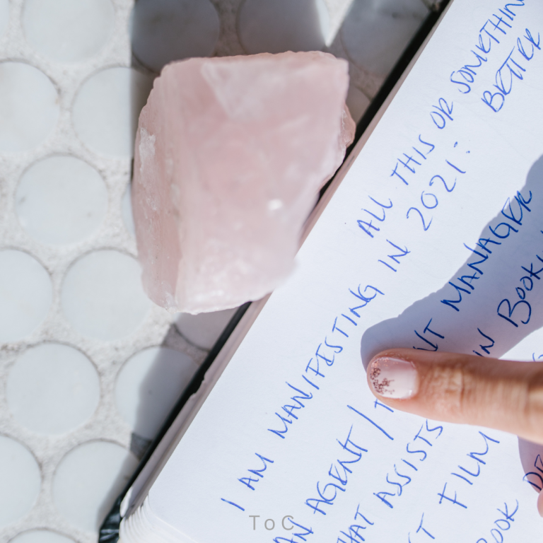 Photo of woman's Manifestation Journal