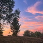 Sunset in the end of summer