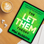 Photo of the book The Let Them Theory by Mel Robbins on a tablet