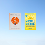 Photo of the two books: The 5am Club and The Miracle Morning