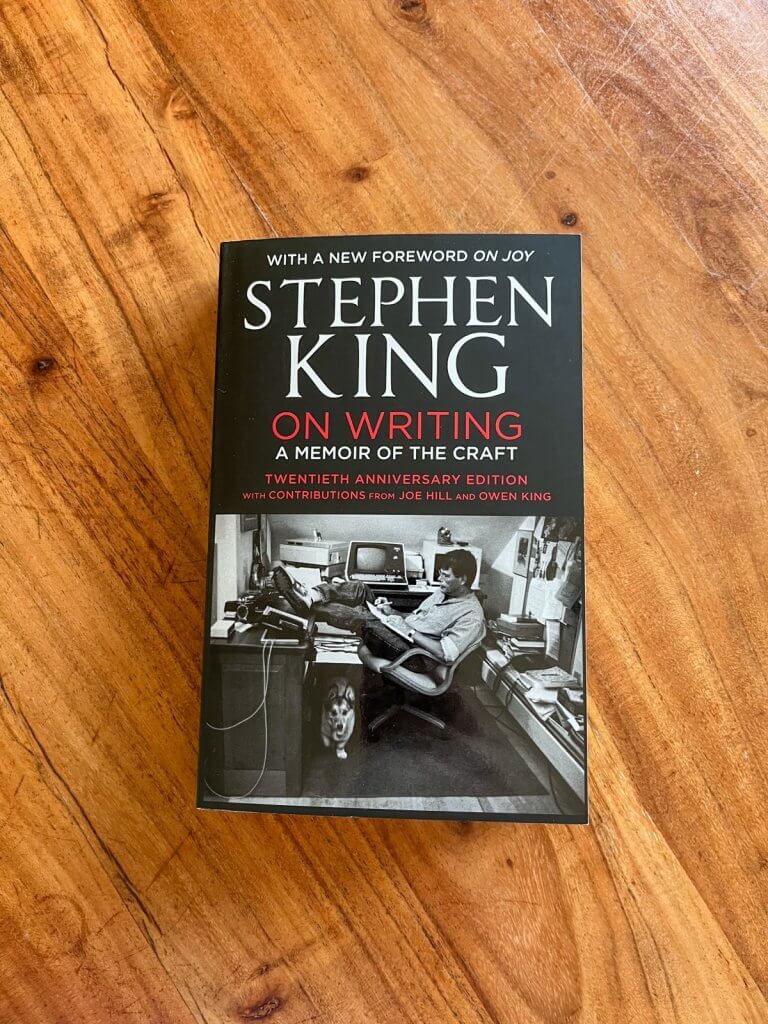 Photo of the book On Writing by Stephen King